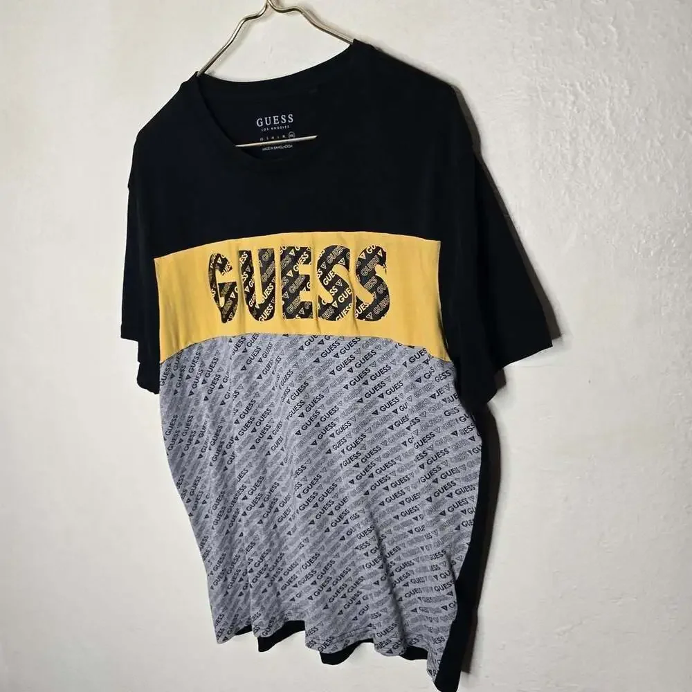 Guess Los Angeles Colorblock Logo T-Shirt - Picture 4 of 7